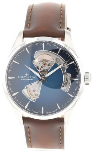 Hamilton Herrklocka H32675540 American Classic Jazzmaster Blå/Läder