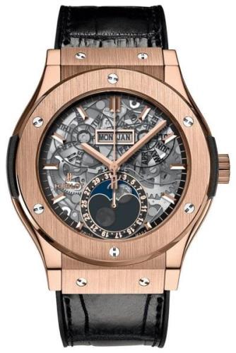 Hublot Herrklocka 517.OX.0180.LR Classic Fusion Skelettskuren/Läder