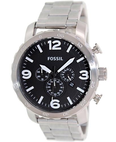 Fossil Herrklocka JR1353 Nate Svart/Stål Ø50 mm