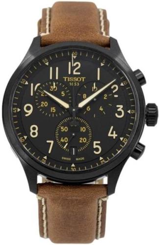 Tissot Herrklocka T116.617.36.052.03 Chrono XL Svart/Läder Ø45 mm