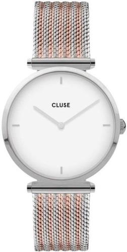 Cluse Damklocka CW0101208003 Vit/Roséguldstonat stål Ø33 mm