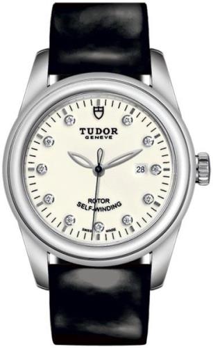 Tudor Damklocka M53000-0092 Glamour Date Vit/Läder Ø31 mm