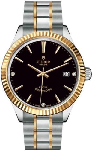 Tudor M12513-0011 Style Svart/Gulguldtonat stål Ø38 mm