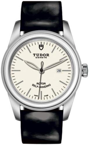 Tudor Damklocka M53000-0085 Glamour Date Vit/Läder Ø31 mm