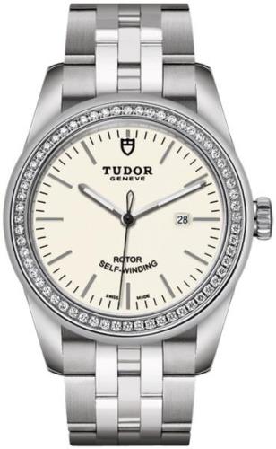 Tudor Damklocka M53020-0073 Glamour Date Vit/Stål Ø31 mm