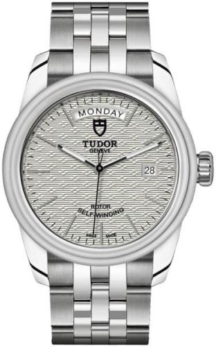 Tudor M56000-0003 Glamour Day-Date Silverfärgad/Stål Ø39 mm