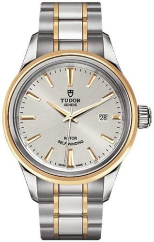 Tudor Damklocka M12103-0002 Style Silverfärgad/18 karat gult guld