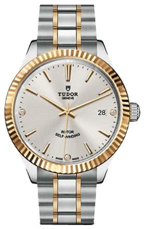 Tudor Herrklocka M12513-0009 Style Silverfärgad/18 karat gult guld