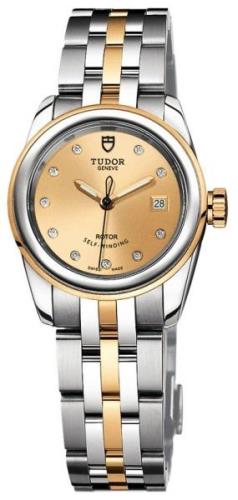 Tudor Damklocka M51003-0003 Glamour Date Champagnefärgad/18 karat