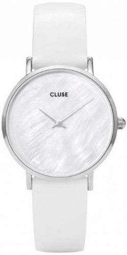 Cluse Damklocka CL30060 Minuit Vit/Läder Ø33 mm