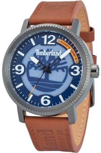 Timberland Herrklocka TDWGA2101503 Scusset Blå/Läder Ø44 mm