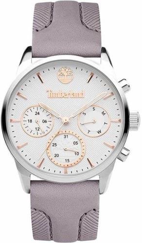 Timberland Damklocka TDWLF2101902 Henniker III Vit/Läder Ø38 mm