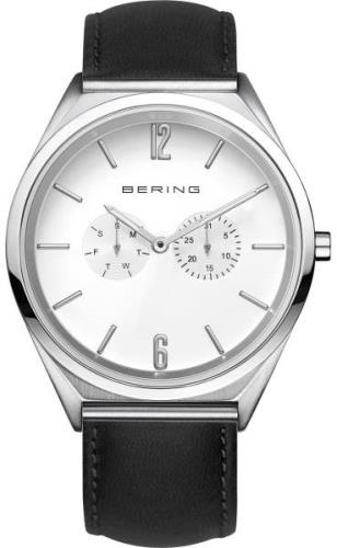 Bering 17140-404 Ultra Slim Vit/Läder Ø40 mm