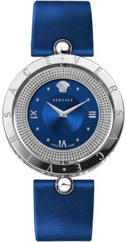 Versace Damklocka VE7900220 Eon Blå/Läder Ø34 mm