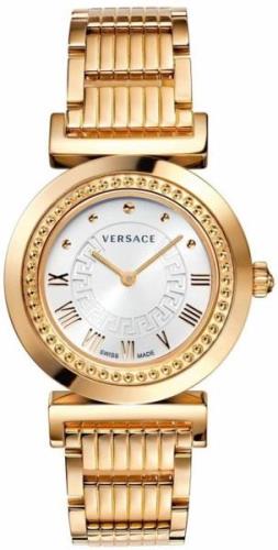 Versace Damklocka P5Q80D001S080 Vanity Silverfärgad/Roséguldstonat