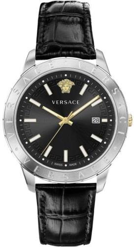 Versace Herrklocka VE2C00221 Univers Svart/Läder Ø43 mm