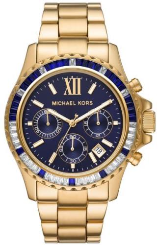 Michael Kors Damklocka MK6971 Everest Blå/Guldtonat stål Ø42 mm