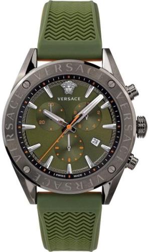 Versace Herrklocka VEHB00319 V Chrono Grön/Plast Ø45 mm