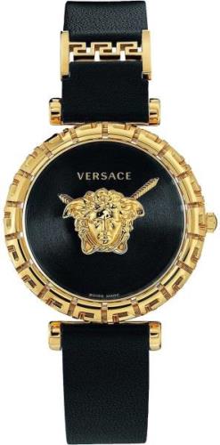 Versace Damklocka VEDV00119 Palazzo Svart/Läder Ø37 mm