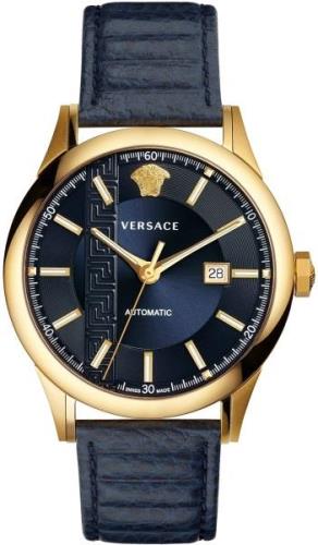 Versace Herrklocka V18020017 Aiakos Blå/Läder Ø44 mm