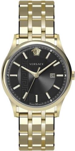 Versace Herrklocka VE4A00820 Aiakos Svart/Gulguldtonat stål Ø44 mm