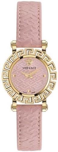 Versace Damklocka VE2Q00222 Greca Glam Rosa/Läder Ø30 mm