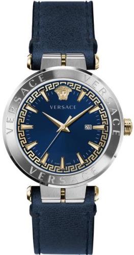 Versace Herrklocka VE2G00221 Aion Blå/Läder Ø44 mm