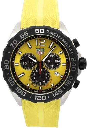 TAG Heuer Herrklocka CAZ101AN.FT8054 Formula 1 Gul/Gummi Ø43 mm