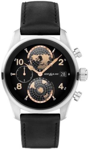 Montblanc Herrklocka 129268 Summit Svart/Läder Ø42 mm