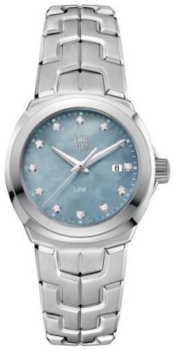 TAG Heuer Damklocka WBC1313.BA0600 Link Damklockor Blå/Stål Ø32 mm