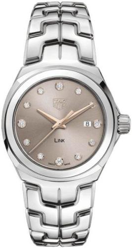 TAG Heuer Damklocka WBC131E.BA0649 Link Brun/Stål Ø32 mm