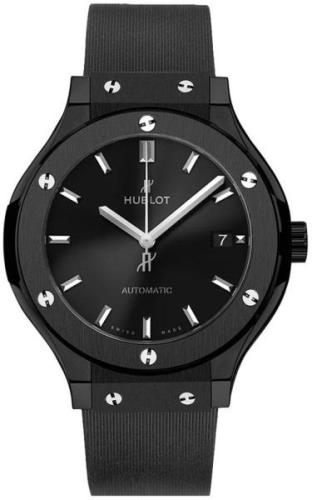 Hublot Damklocka 581.CM.1470.RX Classic Fusion Svart/Gummi Ø33 mm