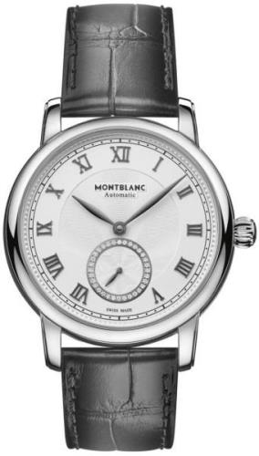 Montblanc Damklocka 126110 Star Legacy Silverfärgad/Läder Ø36 mm