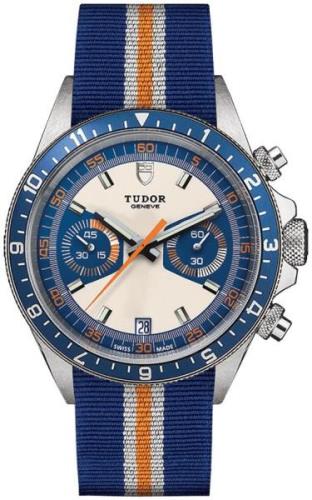 Tudor Herrklocka M70330B-0003 Heritage Chrono Flerfärgad/Textil Ø42