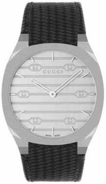 Gucci YA163419 Silverfärgad/Läder Ø38 mm