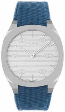 Gucci YA163422 Silverfärgad/Läder Ø38 mm