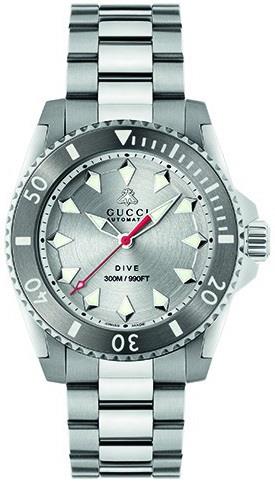 Gucci YA136354 Dive Silverfärgad/Stål Ø40 mm