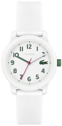 Lacoste 12.12 Damklocka 2030039 Vit/Gummi Ø33 mm