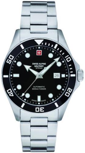 Swiss Alpine Military Herrklocka 7095.2137 Deep Sea Diver Svart/Stål