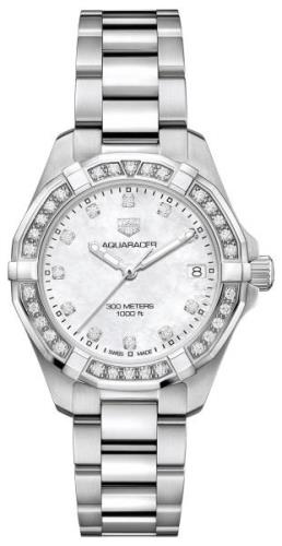 TAG Heuer Damklocka WBD1315.BA0740 Aquaracer Lady Vit/Stål Ø32 mm