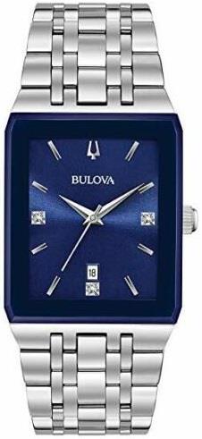 Bulova Herrklocka 96D139 Diamond Blå/Stål