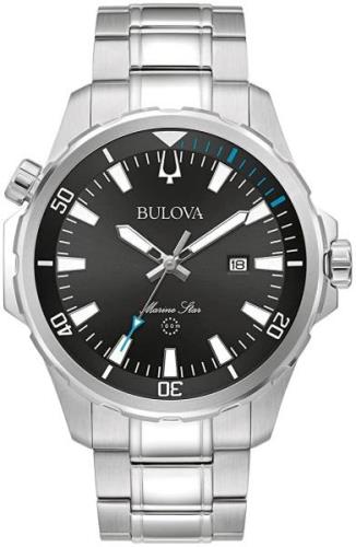 Bulova Herrklocka 96B382 Marine Star Svart/Stål Ø44 mm