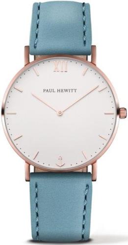 Paul Hewitt Damklocka PH-6455187K Sailor Line Vit/Läder Ø36 mm