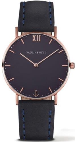 Paul Hewitt Damklocka PH-6455166L Sailor Line Blå/Läder Ø36 mm