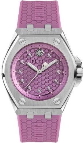 Philipp Plein Damklocka PWJAA0222 Plein Extreme Lila/Gummi Ø38 mm