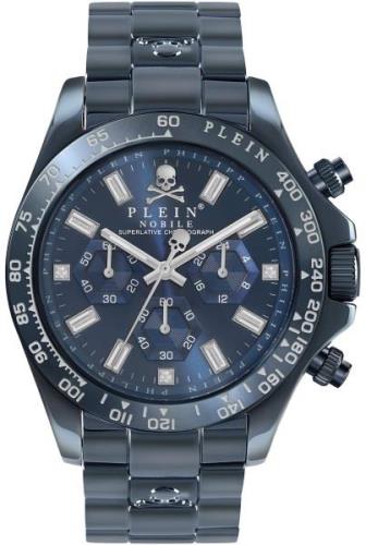 Philipp Plein Herrklocka PWCAA0521 Nobile Wonder Blå/Stål Ø43 mm