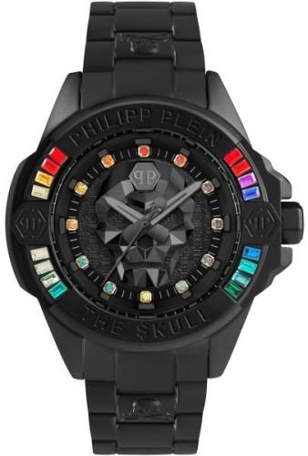 Philipp Plein PWNAA0522 The Skull Svart/Stål Ø41 mm