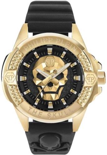 Philipp Plein Herrklocka PWAAA0521 The Skull Svart/Läder Ø44 mm