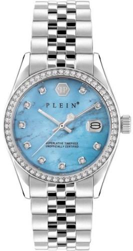 Philipp Plein Damklocka PWYAA0423 Street Couture Blå/Stål Ø34 mm