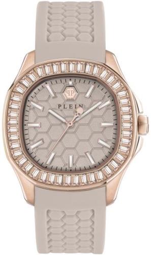 Philipp Plein Damklocka PWTAA0423 Spectre Antikvit/Gummi Ø38 mm